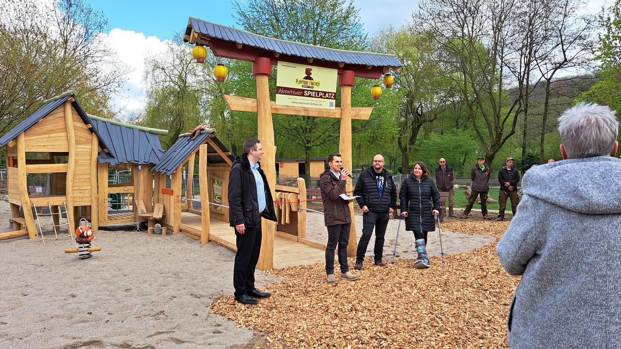 Der neue Playmore Fantasy-Abenteuerspielplatz im Tiergarten Kleve wurde eröffnet (1)